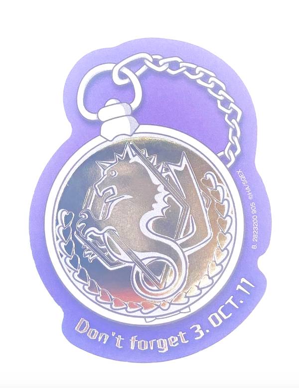 【[銀箔仕様] エドの銀時計 (シークレット) 】モバイルステッカーコレクション 鋼の錬金術師画像