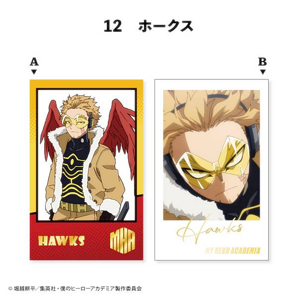 僕のヒーローアカデミア　ヒロアカ　アクリルスタンド　ポストカード　ホークス ヒロアカ ソフトバンクホークス コラボ 配布数限定非売品 アクスタ
