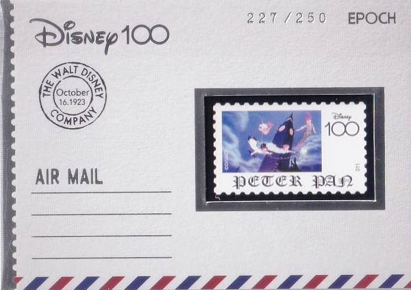【[銀箔 227/250] WS-11 PETER PAN ピータ・パン (スペシャルインサートカード/メモラビリアスタンプカード) 】 Disney創立100周年 EPOCH 2023 Premier Edition Collection Cards画像
