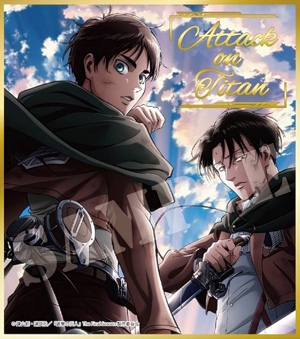 楽天市場】【リヴァイ＆エレン＆ハンジ】 進撃の巨人 ビジュアル色紙