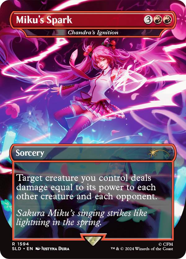 mtg　エルフの神秘家　初音ミク　4枚　foil FOIL】マジックザギャザリング SLD JP 0805 エルフの神秘家