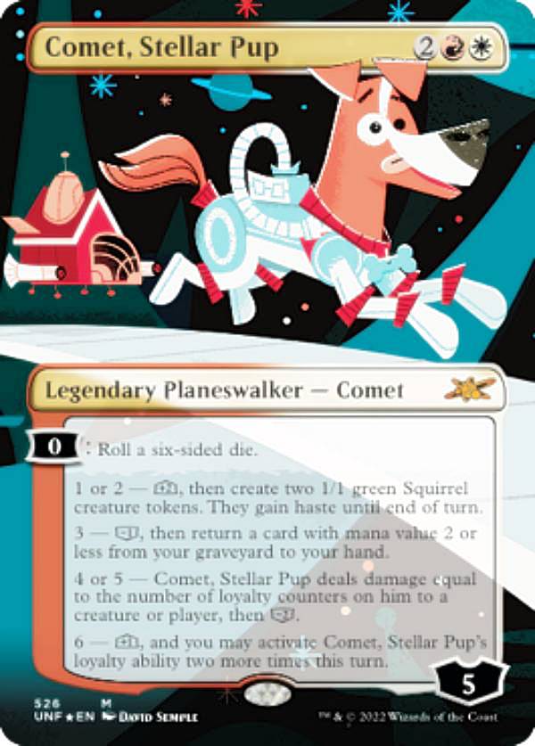 【ギャラクシー・FOIL】マジックザギャザリング UNF EN 526 Comet, Stellar Pup (英語版 神話レア) UNFINITY