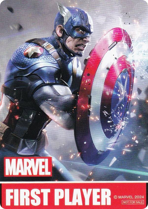 ヴァイスシュヴァルツ MAR/S113 [キャプテン・アメリカ/先攻] 先攻後攻マーカー ブースターパック / MARVEL Vol.2画像