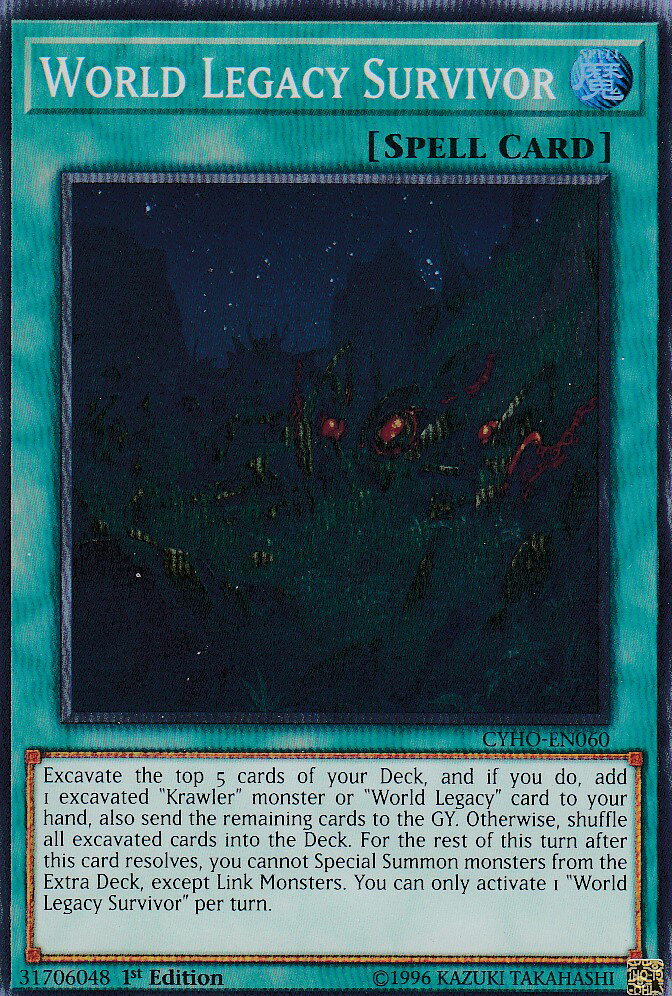 Yu-Gi-Oh! World Legacy Survivor Card – CYHO-EN060 Super Rare 1st Edition (Cybernetic Horizon)