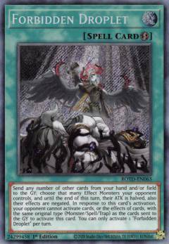 遊び戯れる財界人 Rotd En065 禁じられたもの玉 Forbidden Droplet 英語バージョン 1st Edition 隠しごとレア Rise Of The Duelist Bharadwajclasses Com