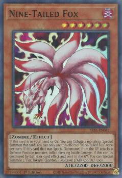 遊戯王 SESL-EN047 九尾の狐 Nine-Tailed Fox (英語版 1st Edition スーパーレア) Secret Slayers画像