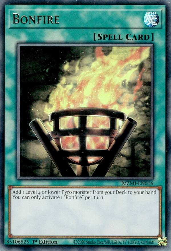 遊戯王 MZMI-EN016 篝火 Bonfire (英語版 1st Edition ウルトラレア) Maze of Millennia