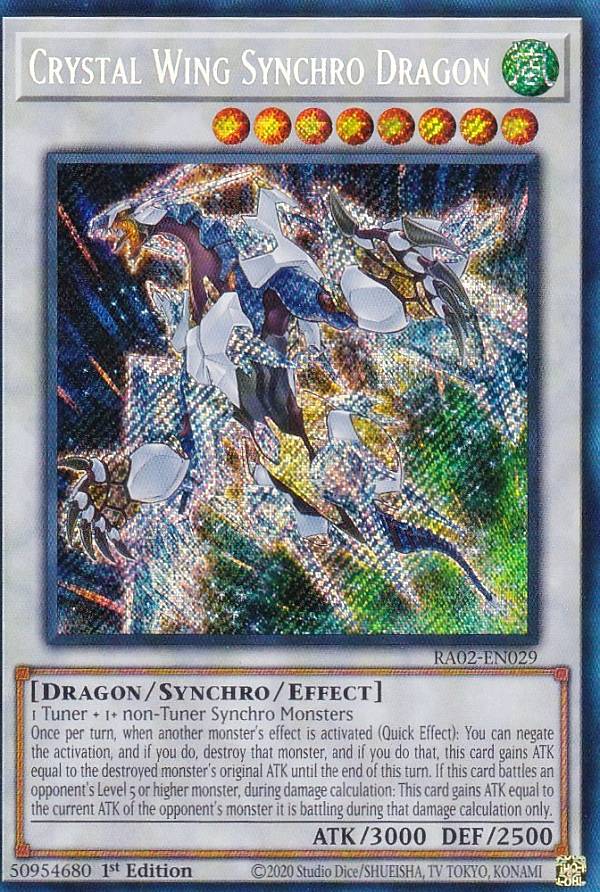 遊戯王 クリスタルクリアウィングシンクロドラゴン ゴーストレア1st