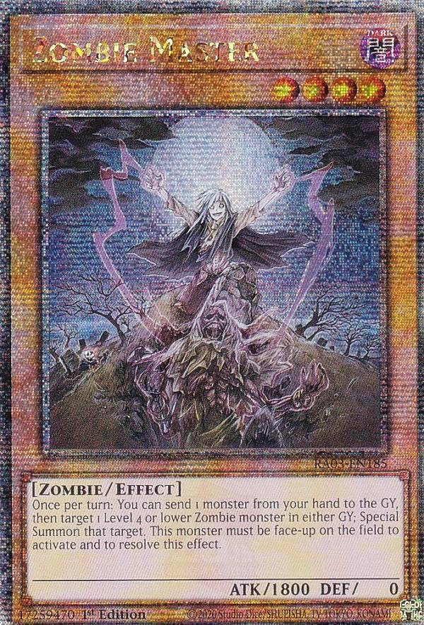 遊戯王 RA03-EN185 Zombie Master ゾンビ・マスター (英語版 1st Edition 25th クォーターセンチュリーシークレットレア) Quarter Century Bonanza