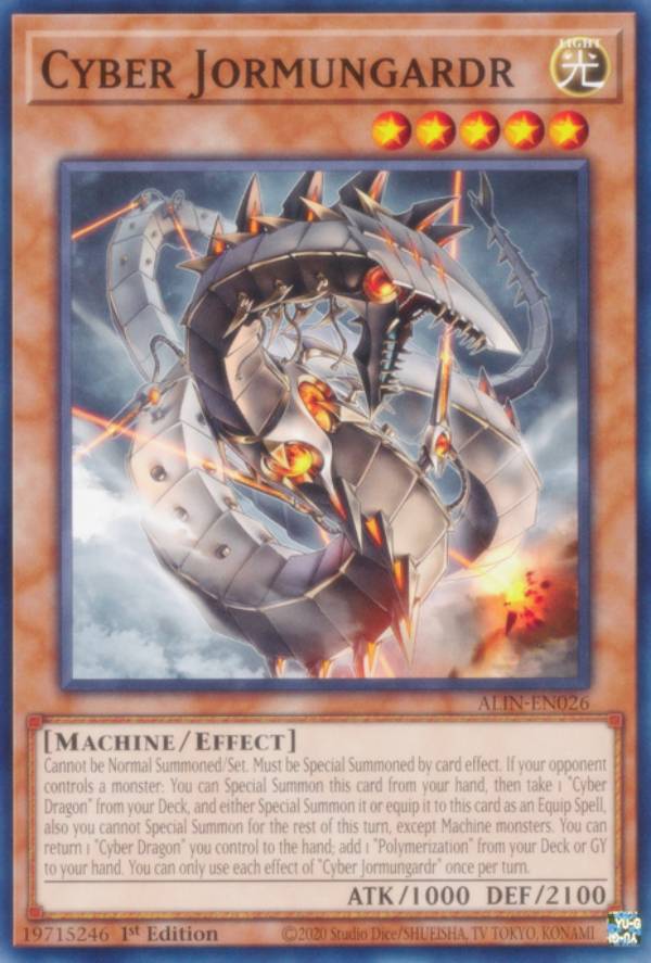 遊戯王 ALIN-EN026 サイバー・ヨルムンガンド Cyber Jormungardr (英語版 1st Edition ノーマル) Alliance Insight画像