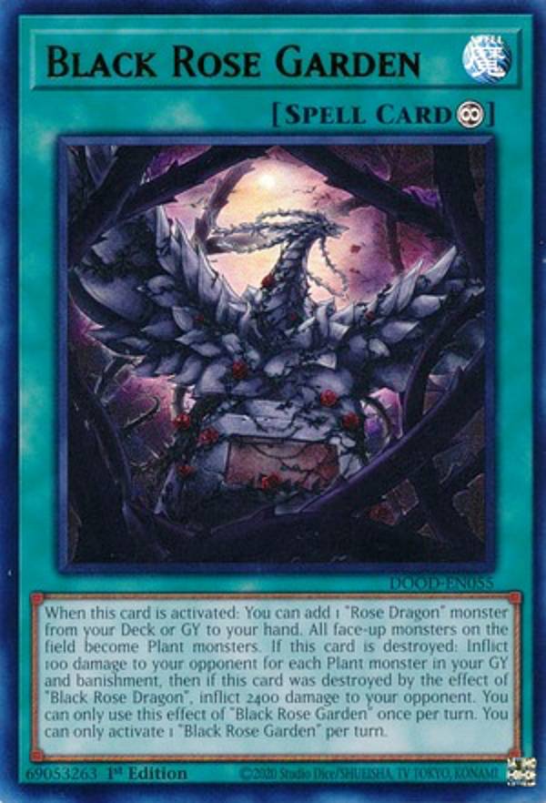 楽天市場】遊戯王 DOOD-JP039 黒薔薇の破滅竜 (日本語版 ウルトラレア