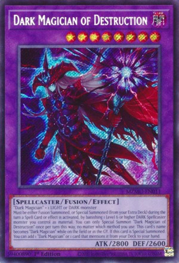 遊戯王 MZMU-EN011 滅びの黒魔術師 Dark Magician of Destruction (英語版 1st Edition シークレットレア) Maze of Muertos