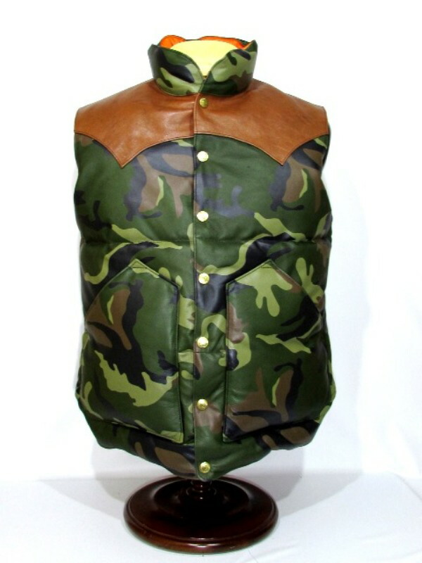 可愛いクリスマスツリーやギフトが アメカジ Countryメンズファッション No Rcl Camorainbow レザーダウンベスト レインボウカントリー コート ジャケット Slcp Lk