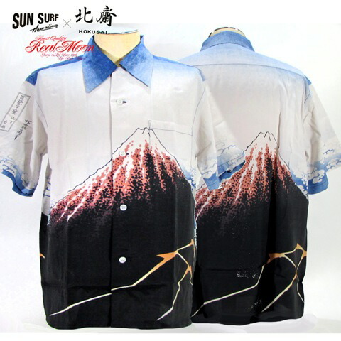 楽天市場】サンサーフ SS38469 アロハシャツ 葛飾北斎 江戸五景 メンズ