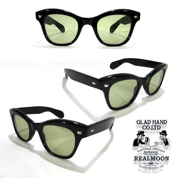 【楽天市場】グラッドハンド×ブラックキャラバン 眼鏡 GH-BC001 SISSY ブラック×スモーク サングラス セルロイド：リアルムーン