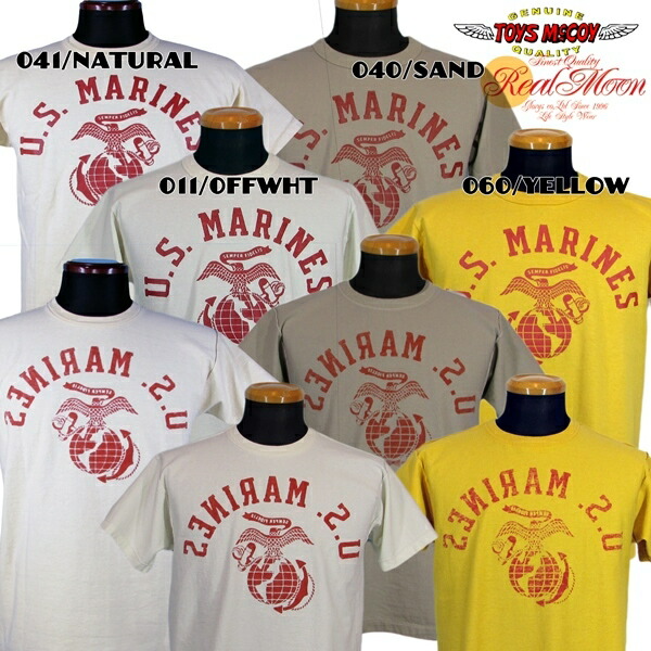 TOYS McCOY ミリタリー Tee No.TMC1719 \"U.S.マリーンズ\"" トイズマッコイ 半袖 プルオーバー メンズ流行り物 アメカジ"
