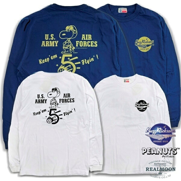 BUZZ RICKSON\u0027S × PEANUS ロンTee No.BR69277 \