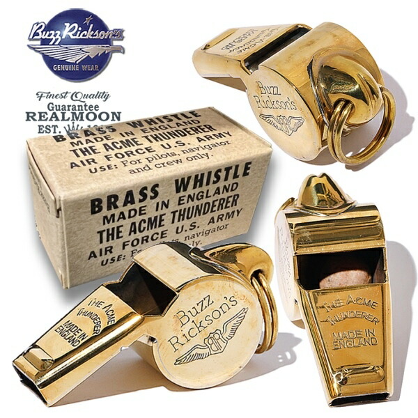 米軍 実物 ブラス ホイッスル US(米軍) WWII ミリタリー・ホイッスル(ブラス製)/チェーン