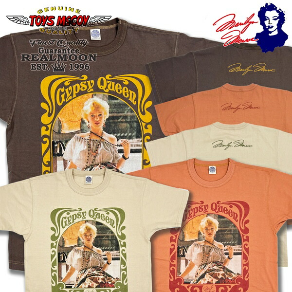 TOYS McCOY マリリンモンロー Tee No.TMC2415 "ジプシー・クイーン" トイズマッコイ マリリン・モンロー 半袖 Tシャツ メンズファッション アメカジ｜リアルムーン　店
