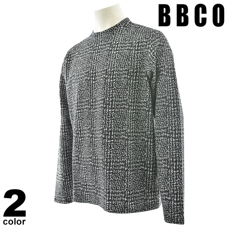 BBCO ビビコ 長袖 カットソー メンズ 秋冬 総柄 日本製 クルーネック ロゴ 57-1554-01 15,048円