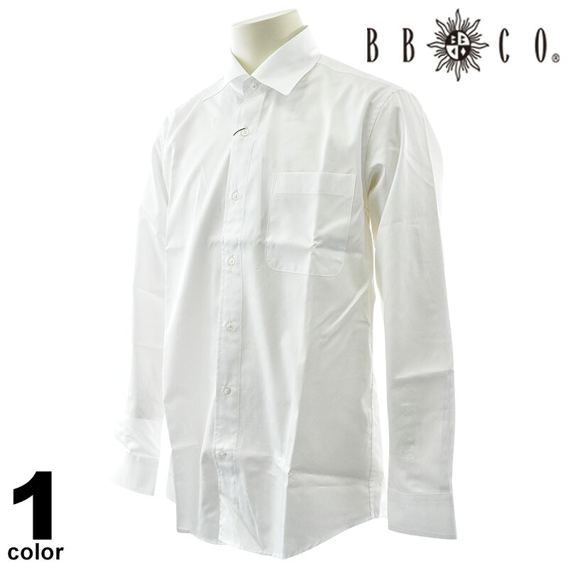 セール 30%OFF BBCO ビビコ 長袖 カジュアルシャツ メンズ 2024秋冬 フォーマル コットン100% 日本製 ロゴ a0-1004-12 9,363円