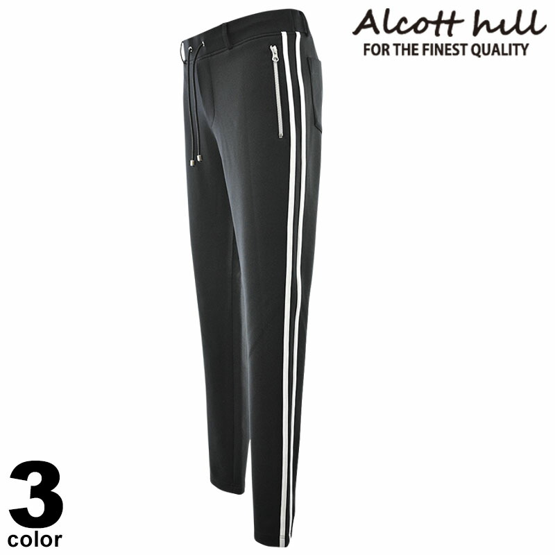 セール 30%OFF ALCOTT HILL アルコットヒル スウェットパンツ メンズ 2024秋冬 ノータック 日本製 ロゴ 45-5308-10 16,524円