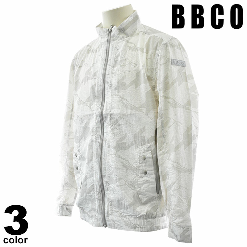 セール 30%OFF BBCO ビビコ ブルゾン メンズ 春夏 ナイロンジャケット ワッペン ナイロン100% 41-3103-01