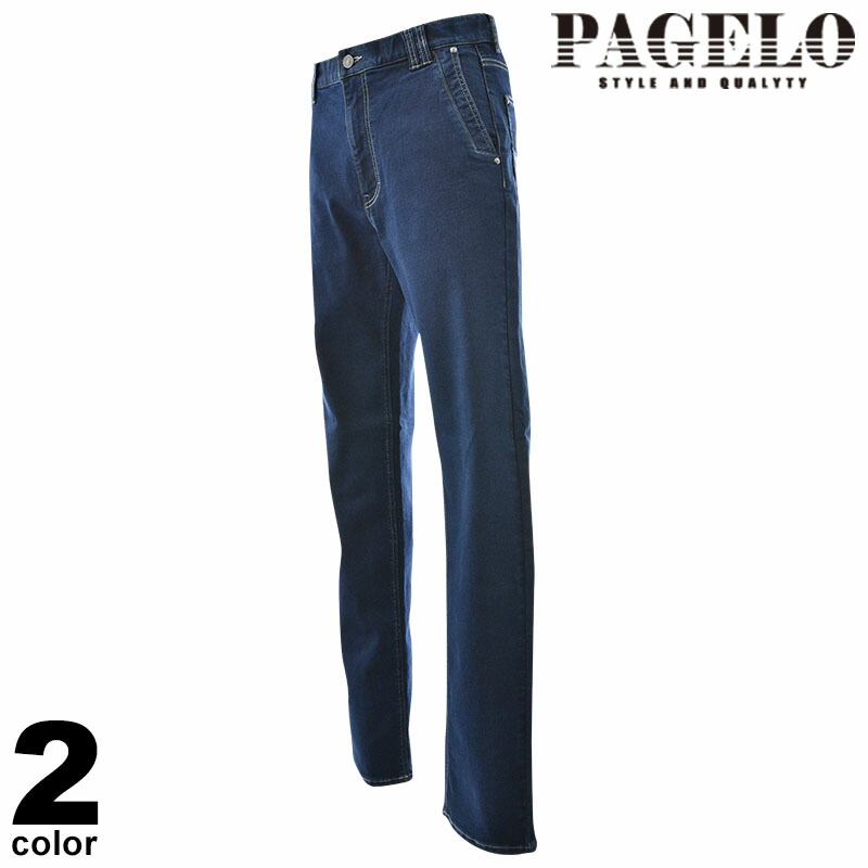 PAGELO パジェロ ジーンズズボン下 メンズ 春夏 否タック 刺しゅう 熊ひな形 否タック 41-5330-07