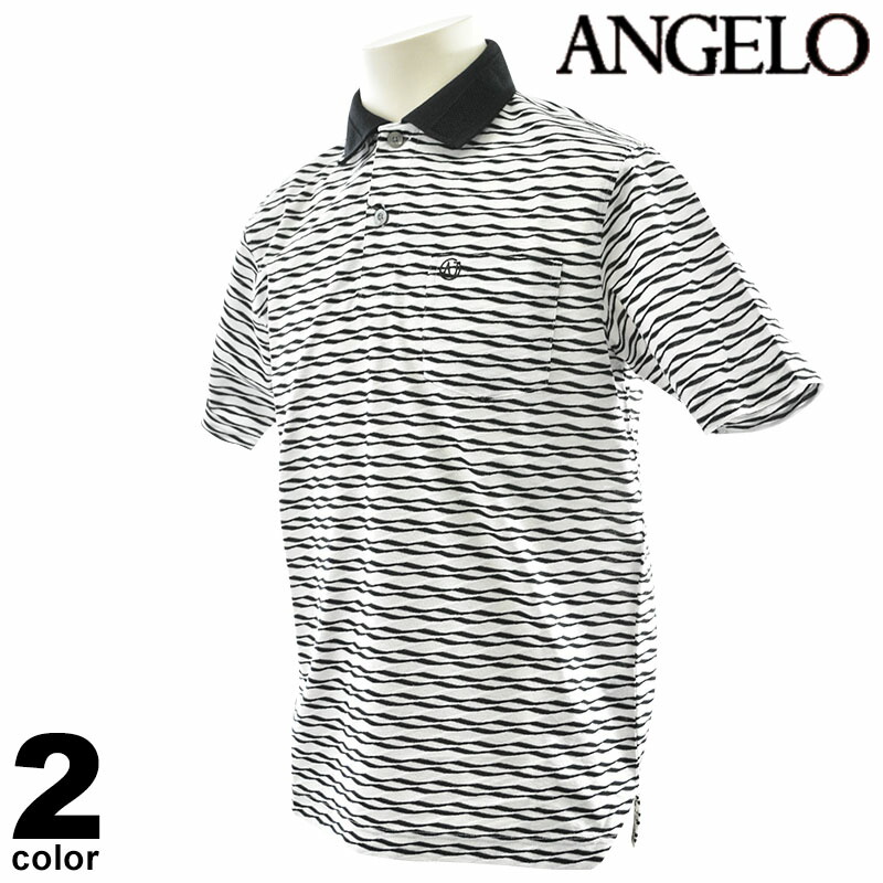 大売り出し 30%OFF ANGELO アンジェロ 半袖 スポーツシャツ メンズ 2025春夏 綿100% 通気性◎ 冷やりとした着心地 間借り人ひな型 襟付き添い人 折り目正しいな仕立てもの 51-2803-04