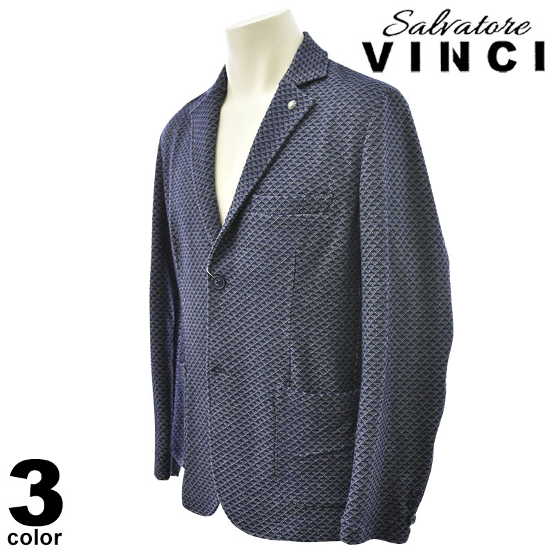 VINCI ヴィンチ テーラードジャケット メンズ 2025春夏 直線コース原材料 人絹混 軽さ 裏地付き添い人 シワになりにくい カジュアルアウター 51-4101-29 メンズファッション-コート・ジャケット