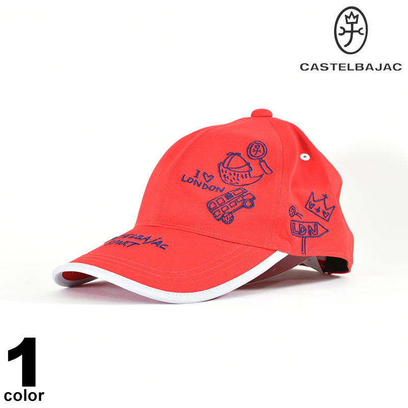 カステルバジャック CASTELBAJAC 綿 帽子 秋冬 キャップ 日本製 GOLF ゴルフ 刺繍 ロゴ 98-0105-56-65｜メンズファッション リアルツリー