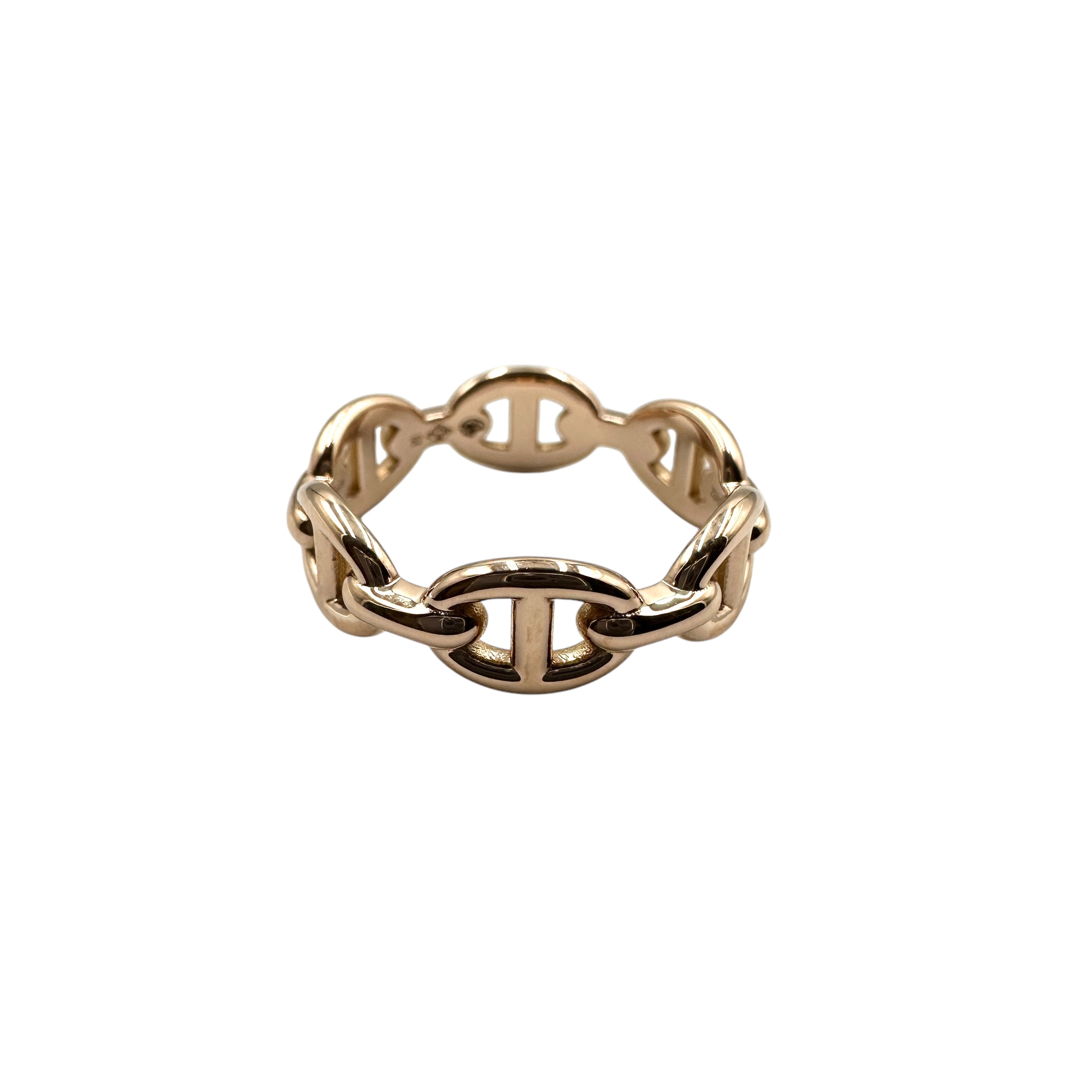 【美品】HERMES アンシェネリング シェーヌダンクル 9号 49 楽天市場】HERMES エルメス シェーヌダンクル アンシェネ リング PM