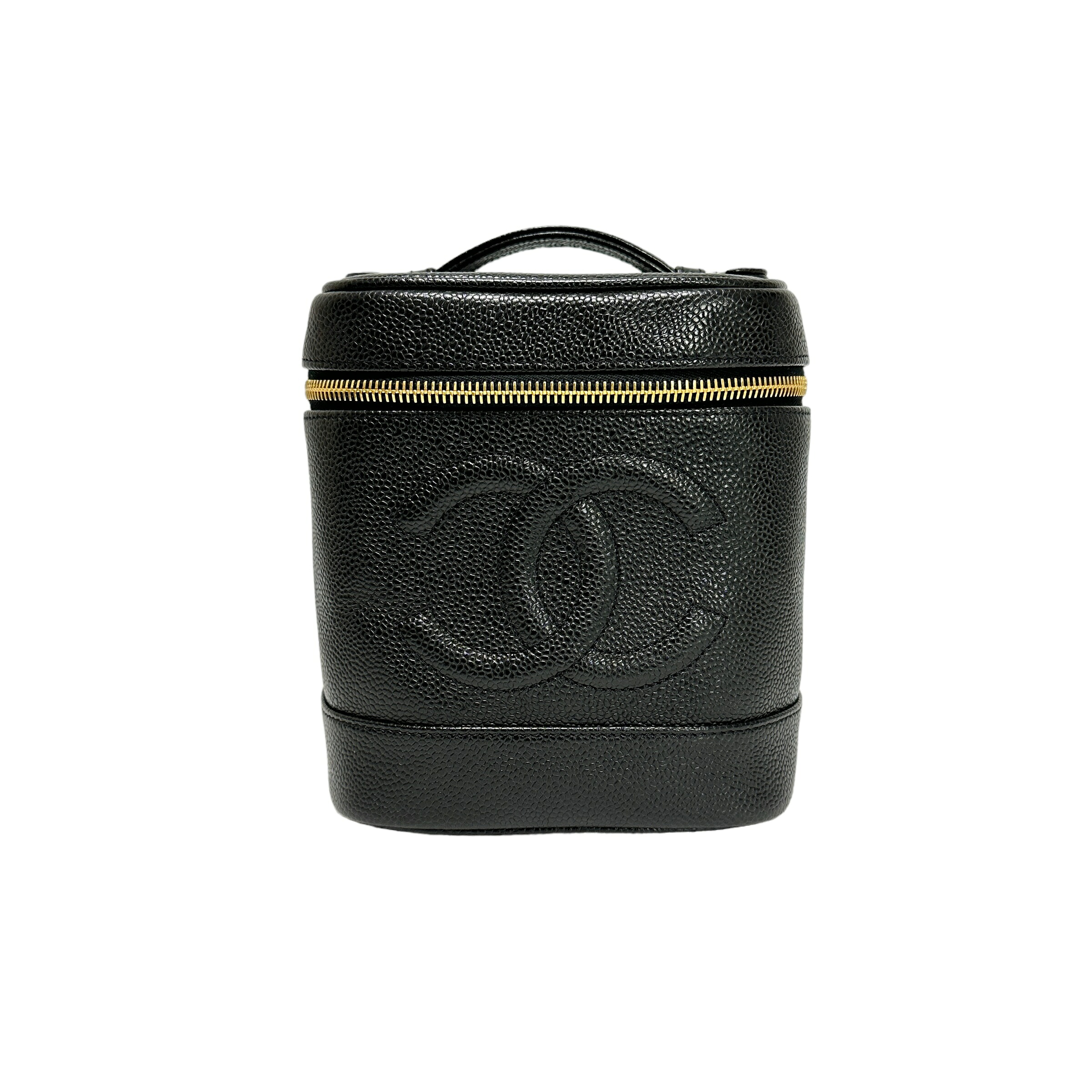 CHANEL シャネル キャビア バニティバッグ 黒いこと 12936