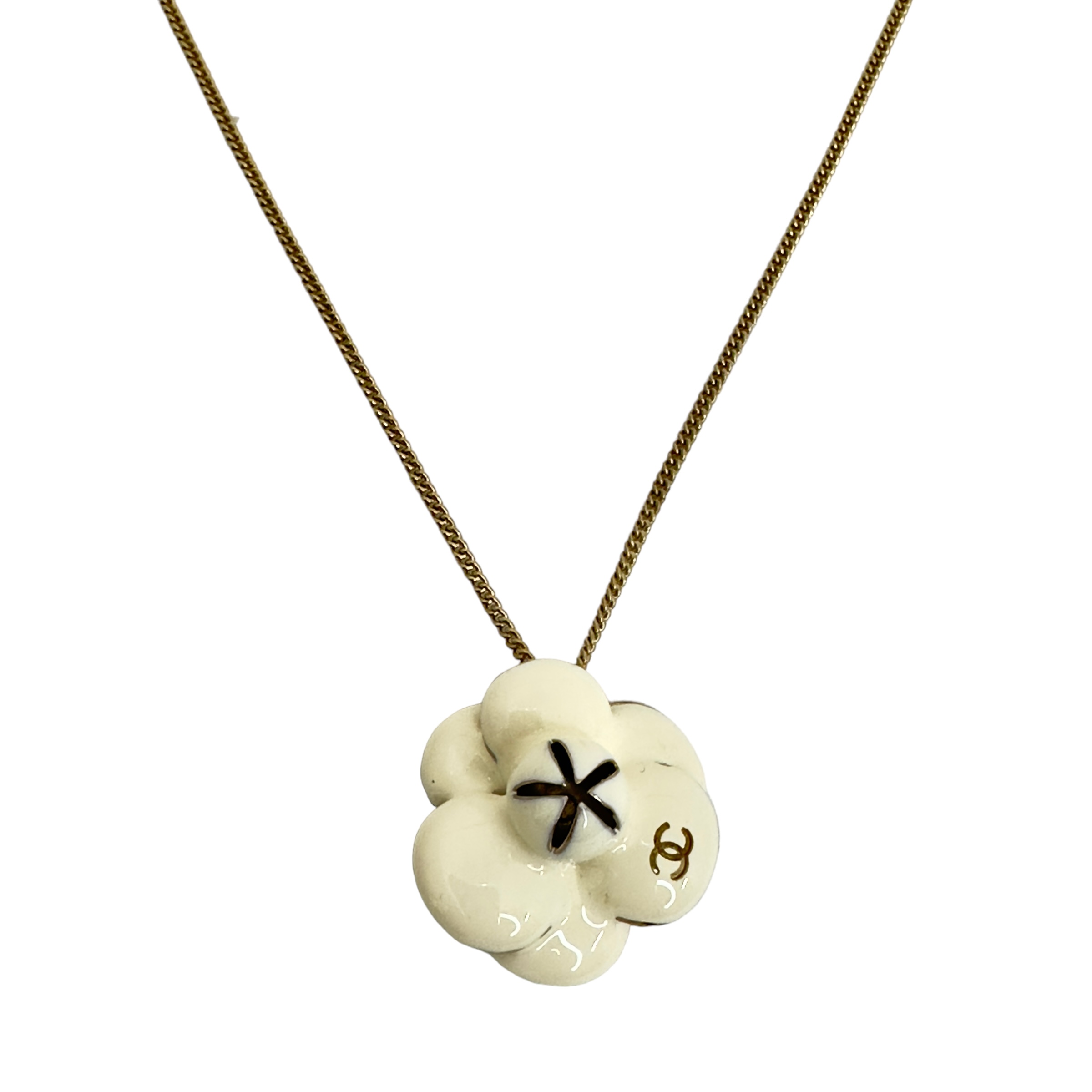 CHANEL シャネル カメリア ネックレス アクセサリー 12421|reanvintage
