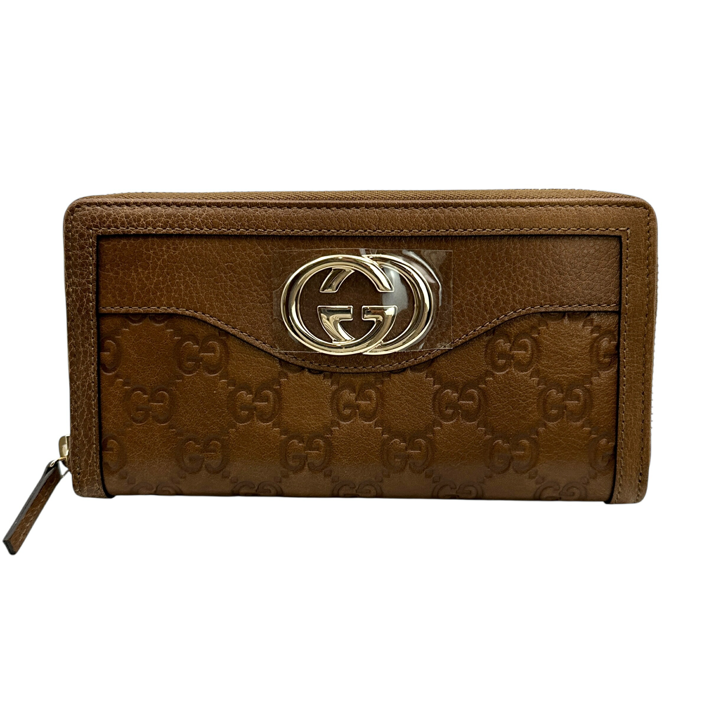 極美品 ★GUCCI★ ハンカチ メンズ Gモチーフ 綿100％ ブラウン 790554_4G105_2564_001_080_0000