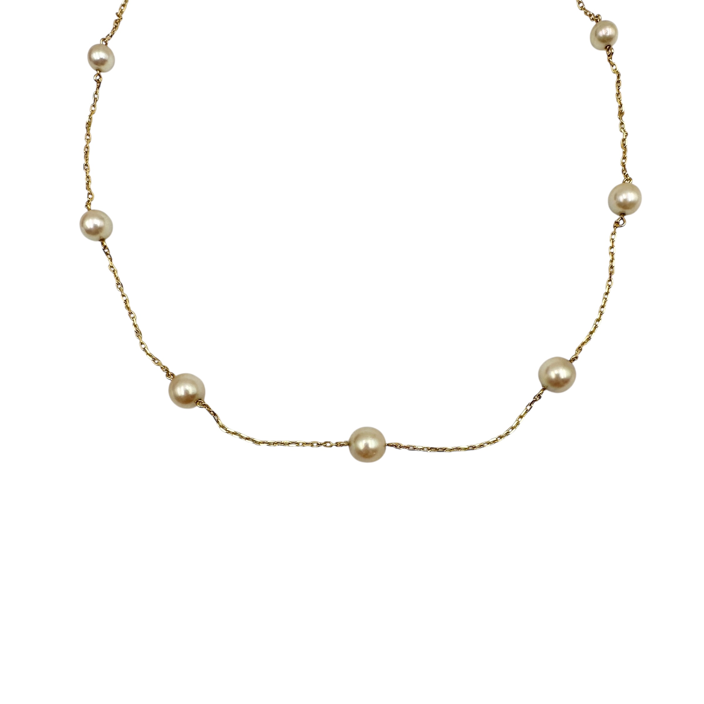 MIKIMOTO ミキモト ネックレス パール K18Y ゴールド 5粒 5珠 楽天市場】MIKIMOTO ミキモト パール ネックレス 真珠5.5～6ミリ