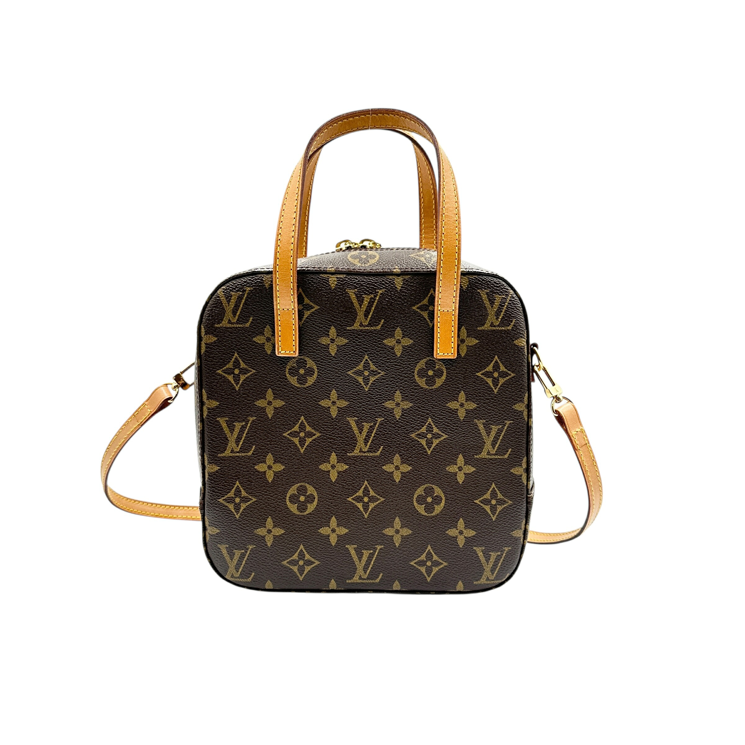 LOUIS VUITTON ルイ・ヴィトン モノグラム スポンティーニ なめし革赤銅色 21589