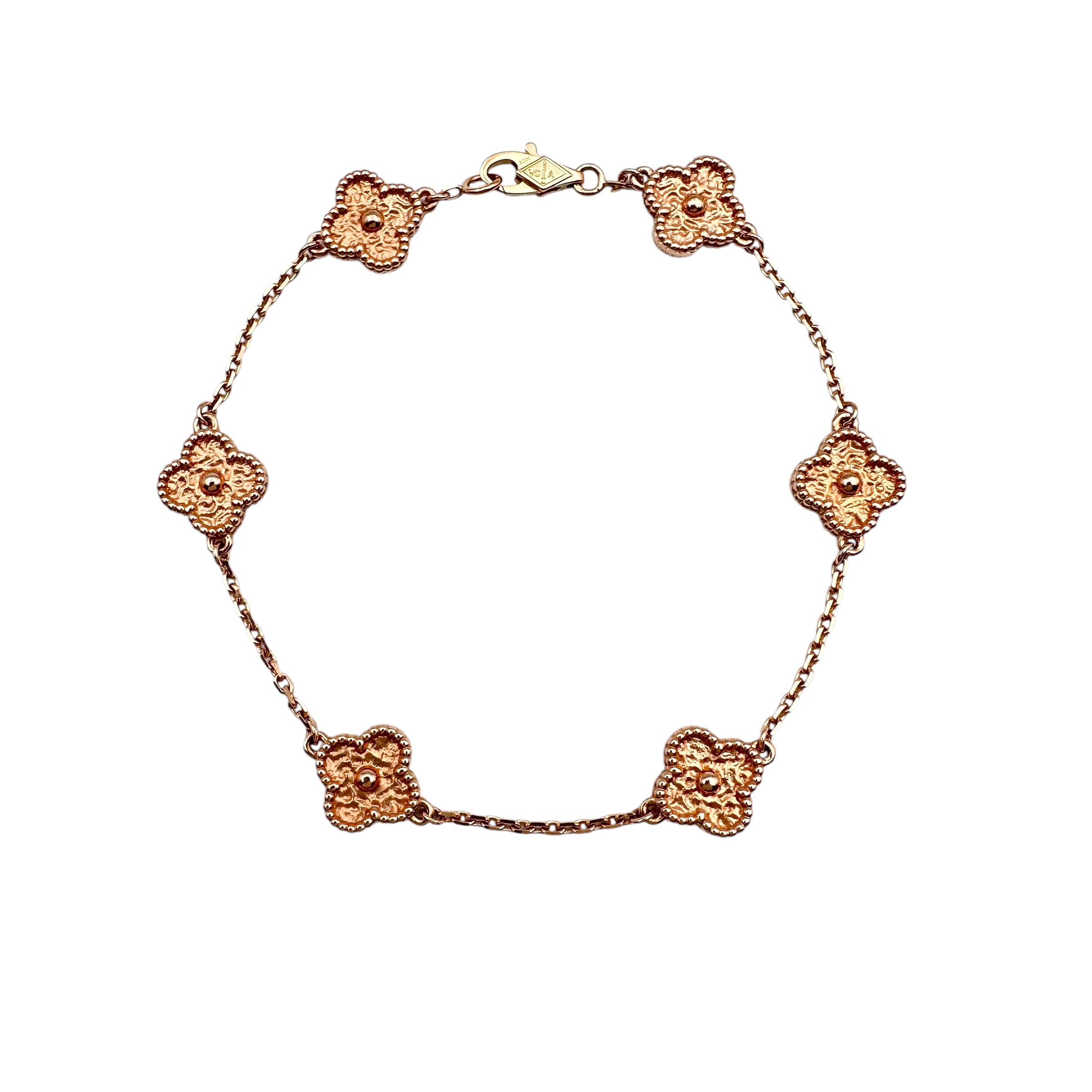 VanCleef \u0026 Arpels ヴァンクリーフ\u0026アーペル スウィートアルハンブラ 腕輪 K18PG 27817