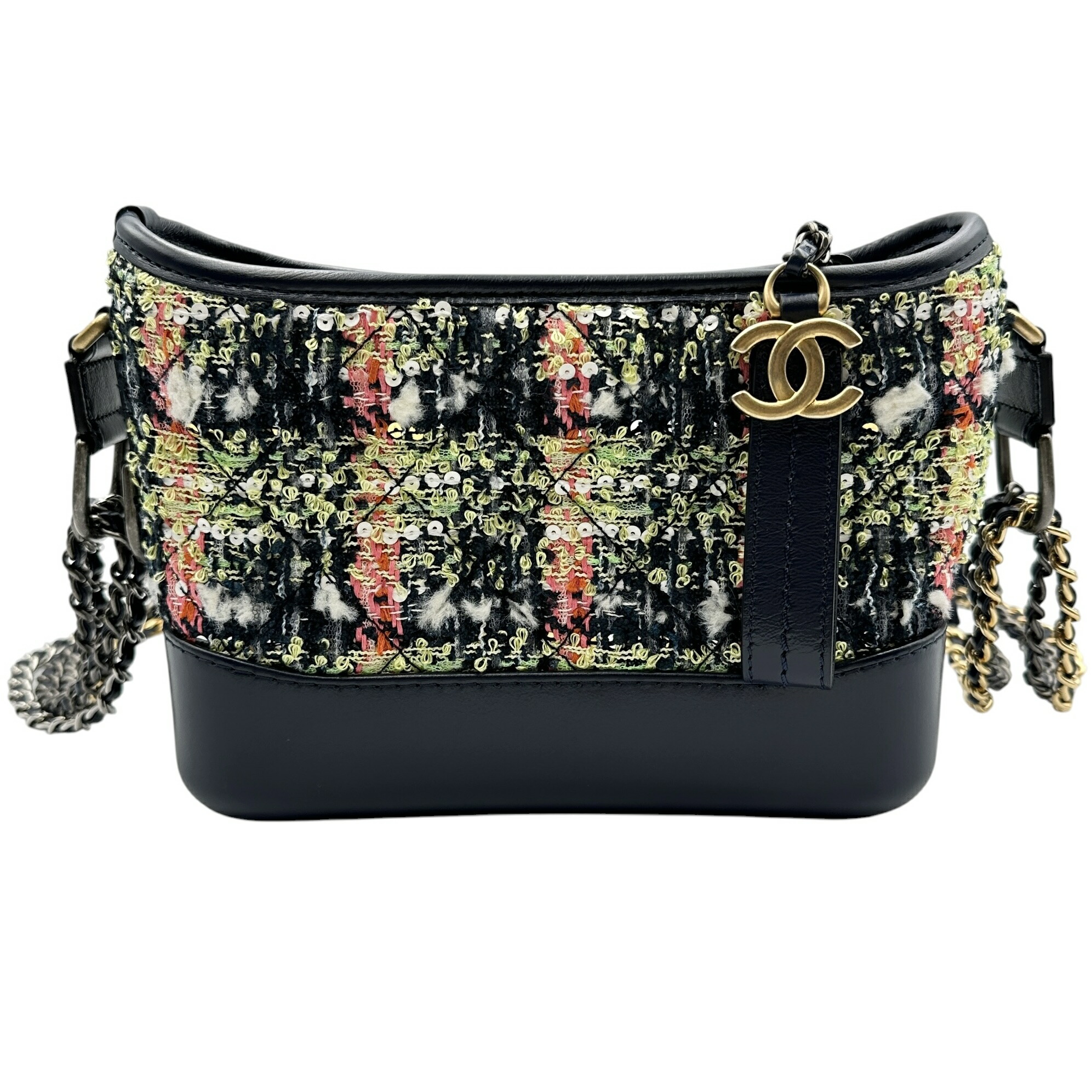CHANEL シャネル A91810 ガブリエル スモールホーボー チェーン店ショルダーバッグ ツィード 29番台 27995