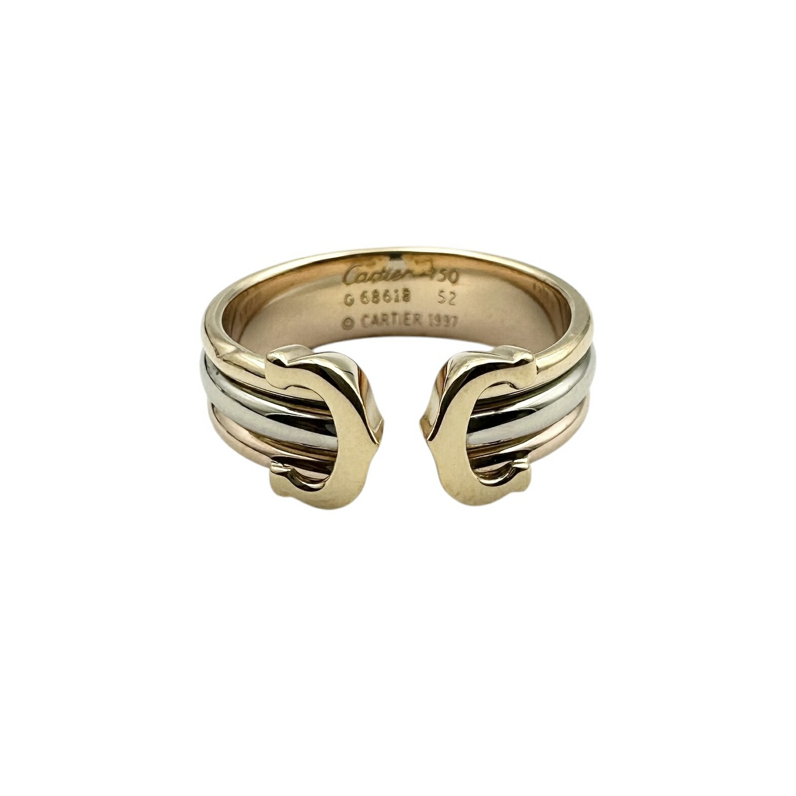 Cartier カルティエ 2?輪っか スリーゴールド 28156