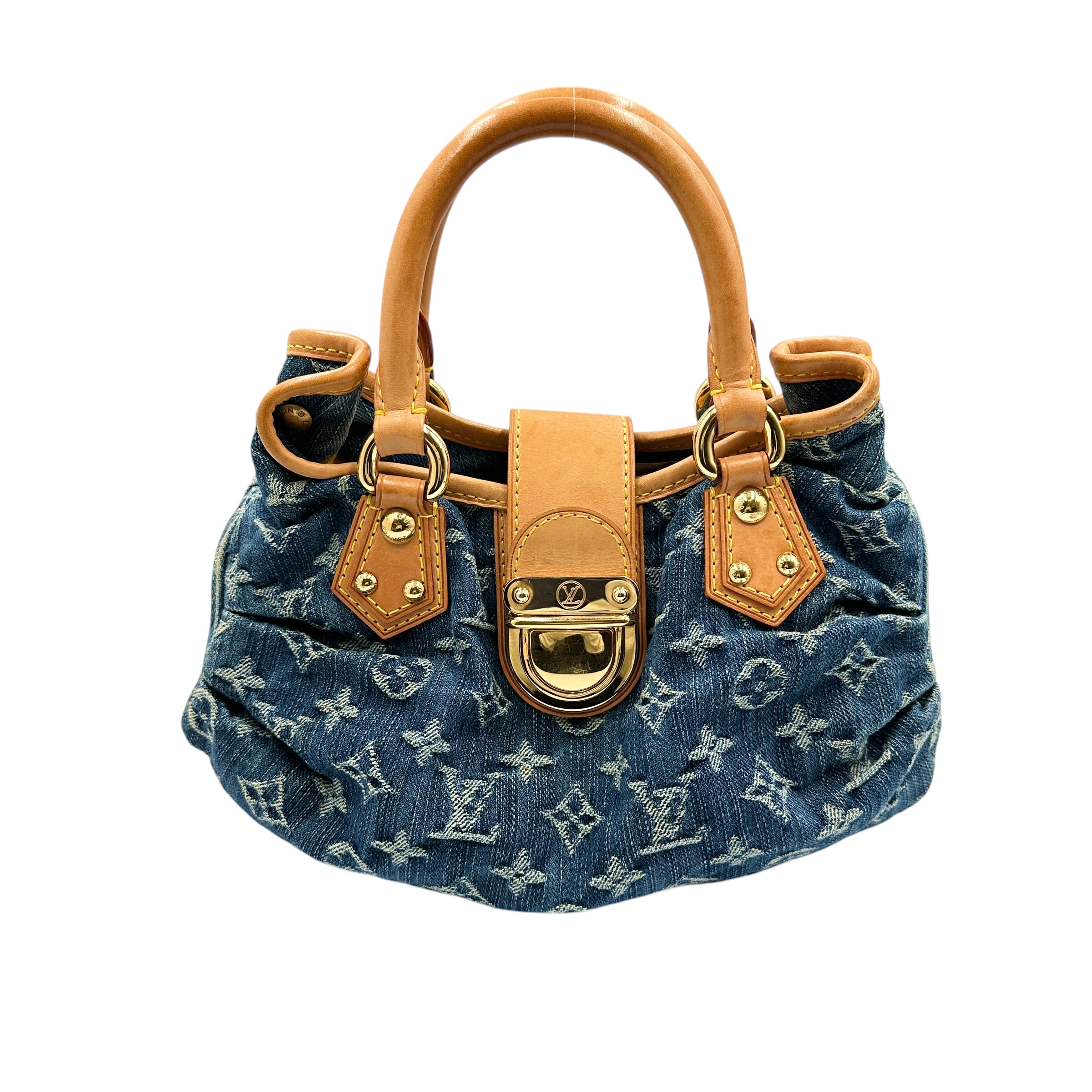 LOUIS VUITTON ルイ・ヴィトン モノグラムデニム M95020 プリーティ 30490｜reanvintage