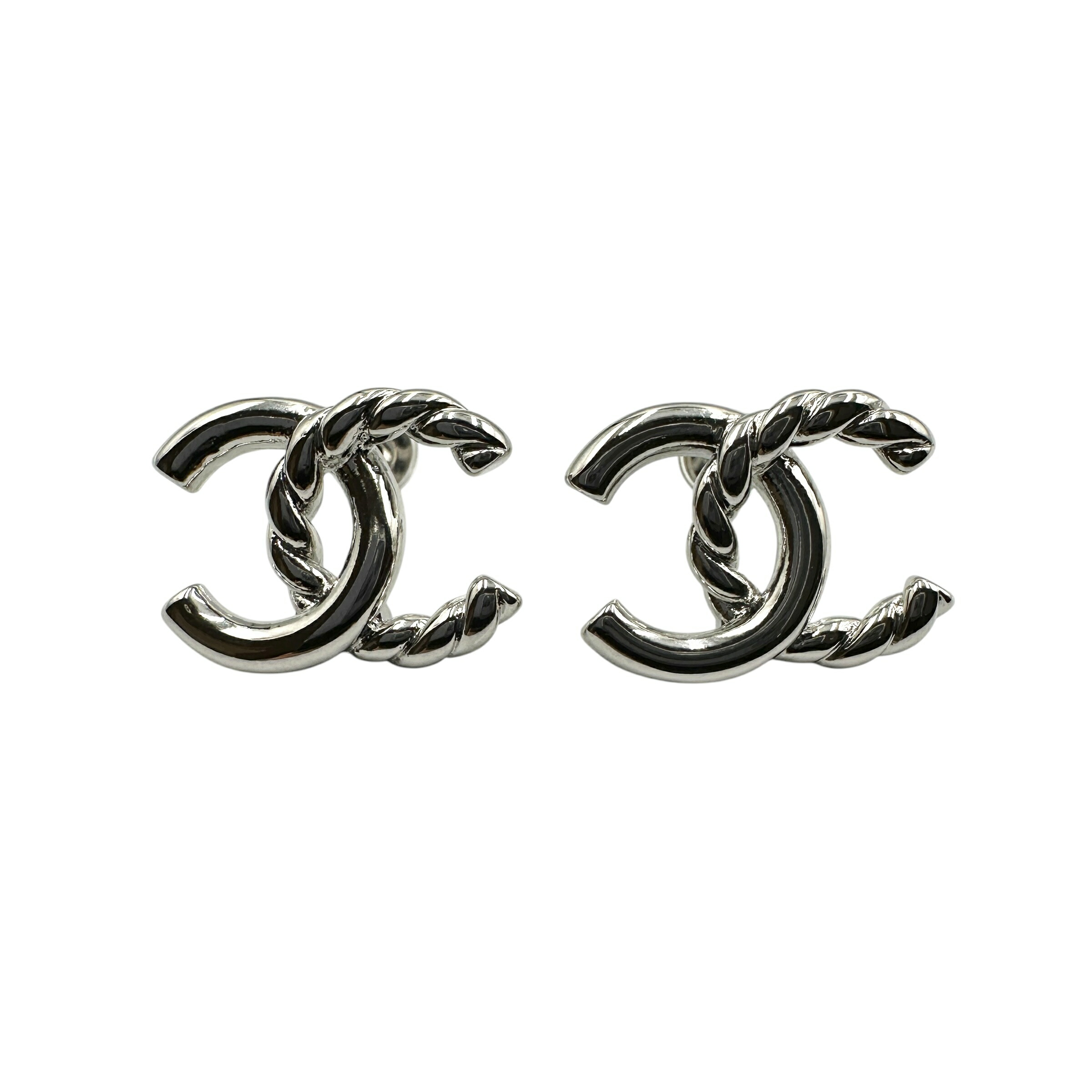 エレガント【CHANEL】ラインストーン CCロゴ ピアス CHANEL シャネル ピアス CCマークラインストーン メタル