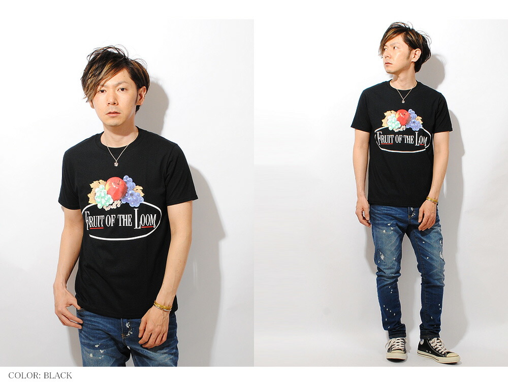 楽天市場 ロゴtシャツ フルカラークラシックロゴ Fruit Of The Loom ロゴプリント Tee 半袖 メンズ 夏物 白黒 夏服 フルーツオブザルーム フルーツプリント Re Ap
