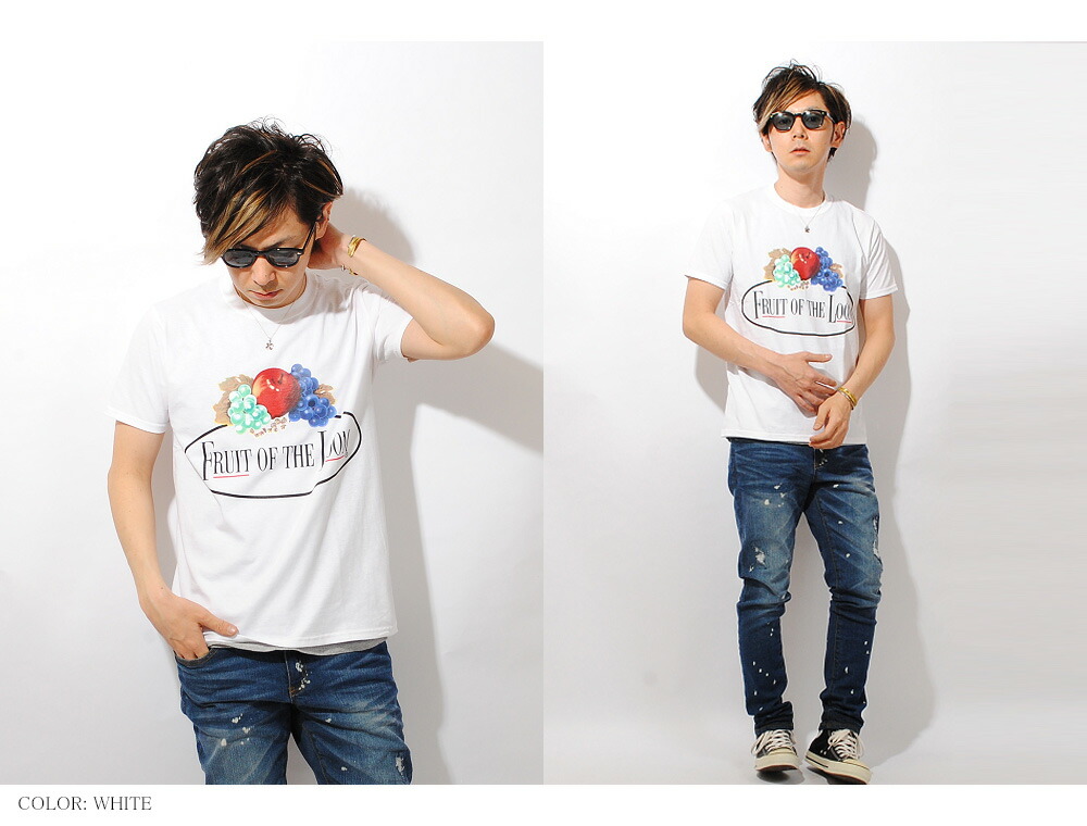 楽天市場 ロゴtシャツ フルカラークラシックロゴ Fruit Of The Loom ロゴプリント Tee 半袖 メンズ 夏物 白黒 夏服 フルーツオブザルーム フルーツプリント Re Ap