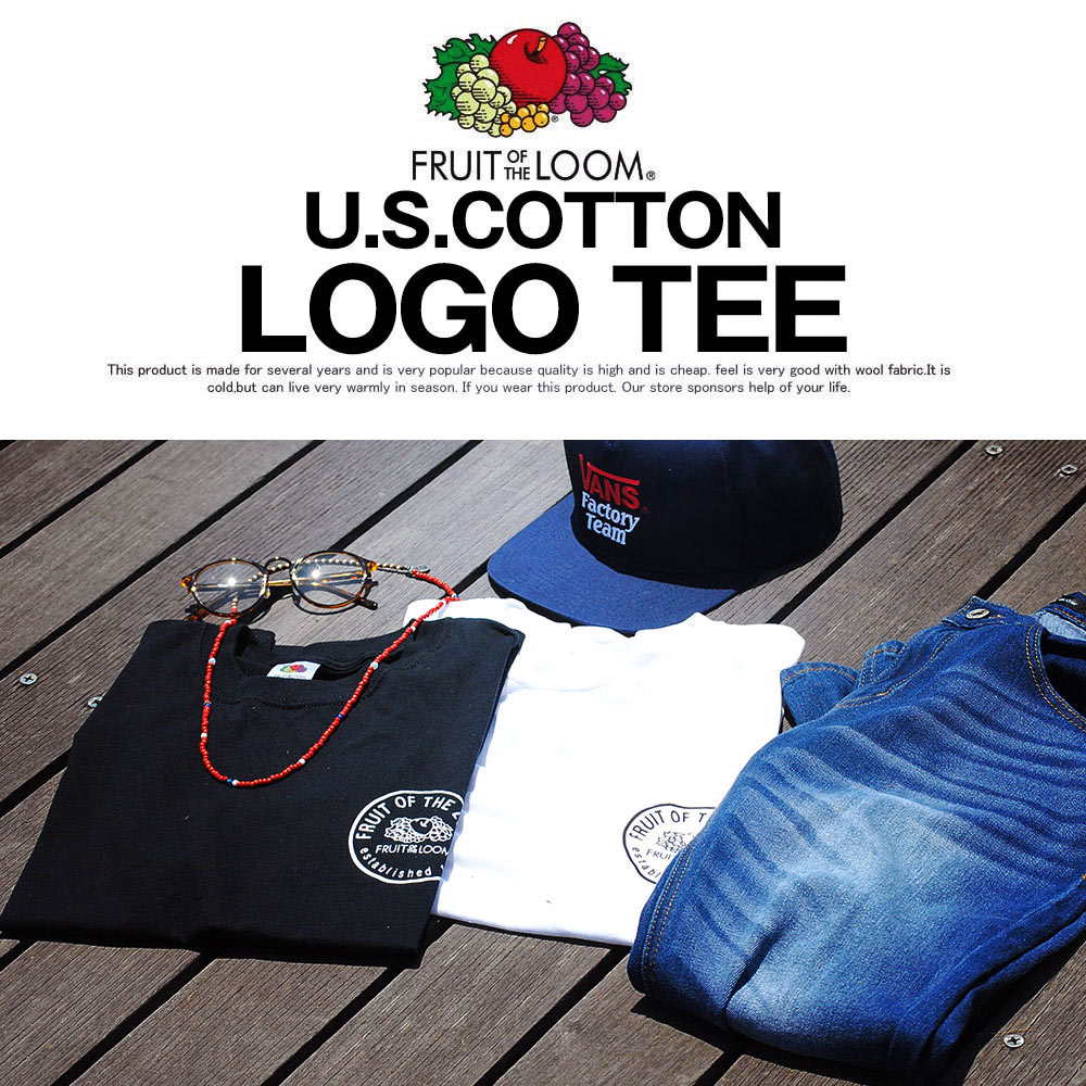 楽天市場 ロゴtシャツ サークルロゴ Fruit Of The Loom メンズ パックt Tシャツ フルーツオブザルーム Re Ap