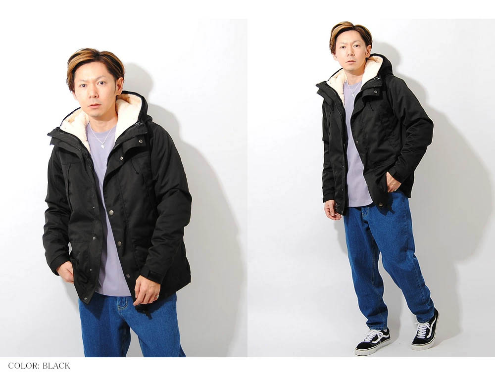 楽天市場 マウンテンパーカー 3way 冬用 冬服 防寒 暖かい アウター 脱着可能ボアライナー付き 撥水加工 マウンテンジャケット ボアジャケット セット メンズ アウトドア Ss Re Ap