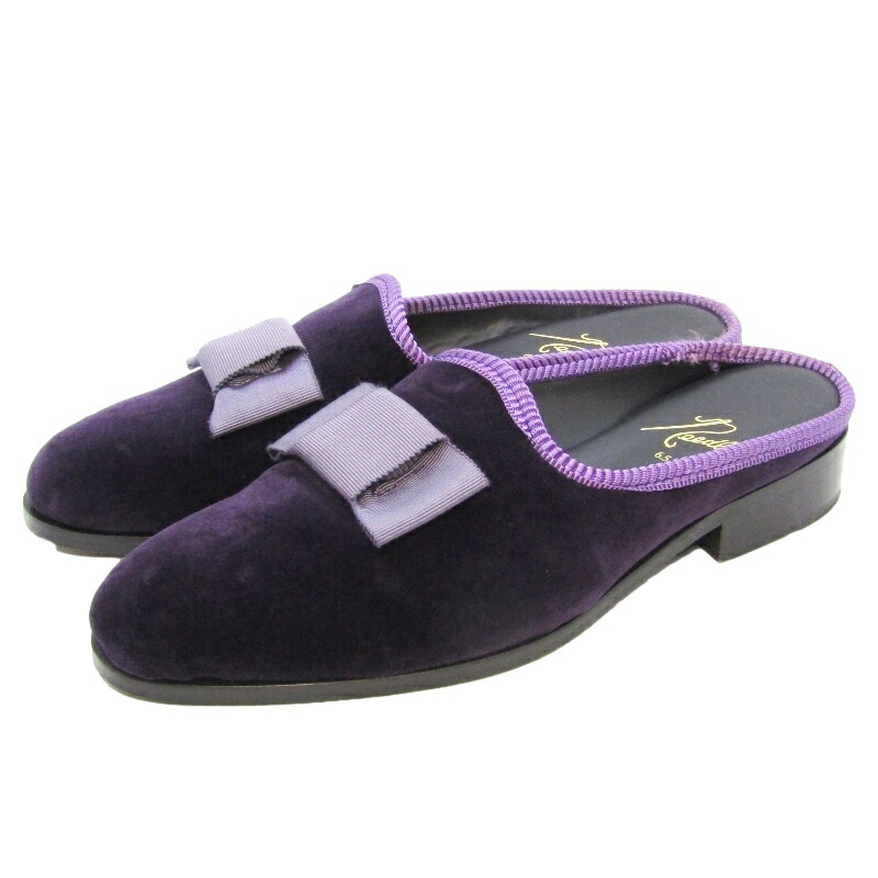 ニードルス Needles パピヨン ミュールサンダル ネペンテス 靴 Needles ニードルズ - Heeled Papillon Stitched Mule ヒールド