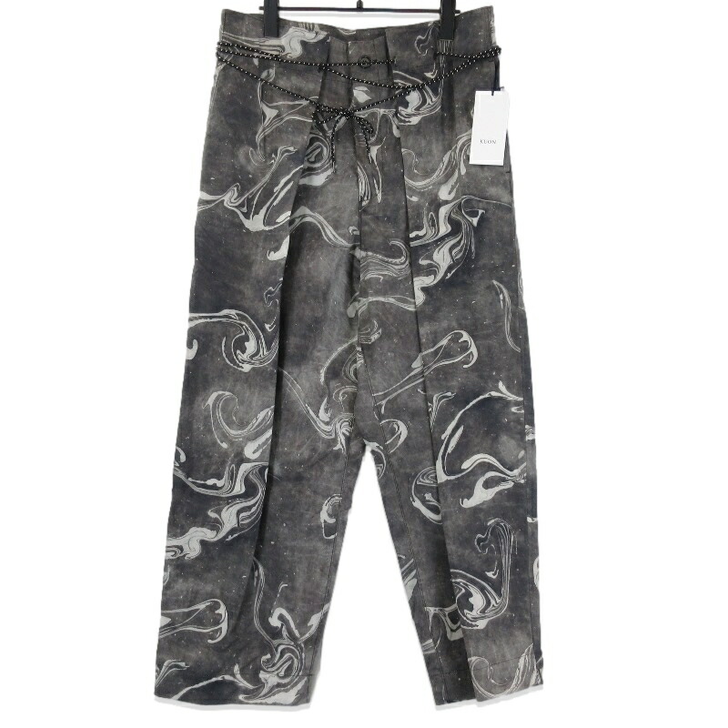 KUON クオン ミリタリー テントクロス パンツ チャコールグレー 楽天市場】【中古】KUON Military Tent CLOTH Wide Pants E2002
