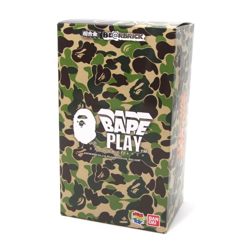 MEDICOM TOY - ベアブリック　400% エイプ迷彩  ABCカモ Bearbrick x BAPE ABC Camo Shark 100% & 400% Set Clear Green - US