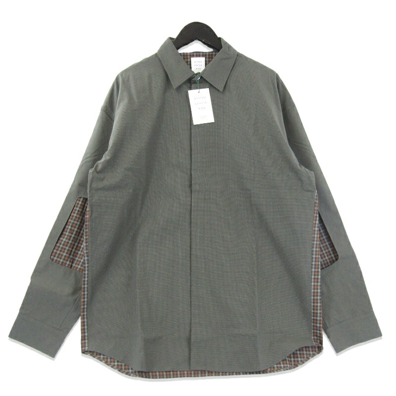 MISTERGENTLEMAN ネオンパイピングシャツ　美品　匿名配送　L 2025年最新】MISTERGENTLEMAN メンズ シャツの人気アイテム